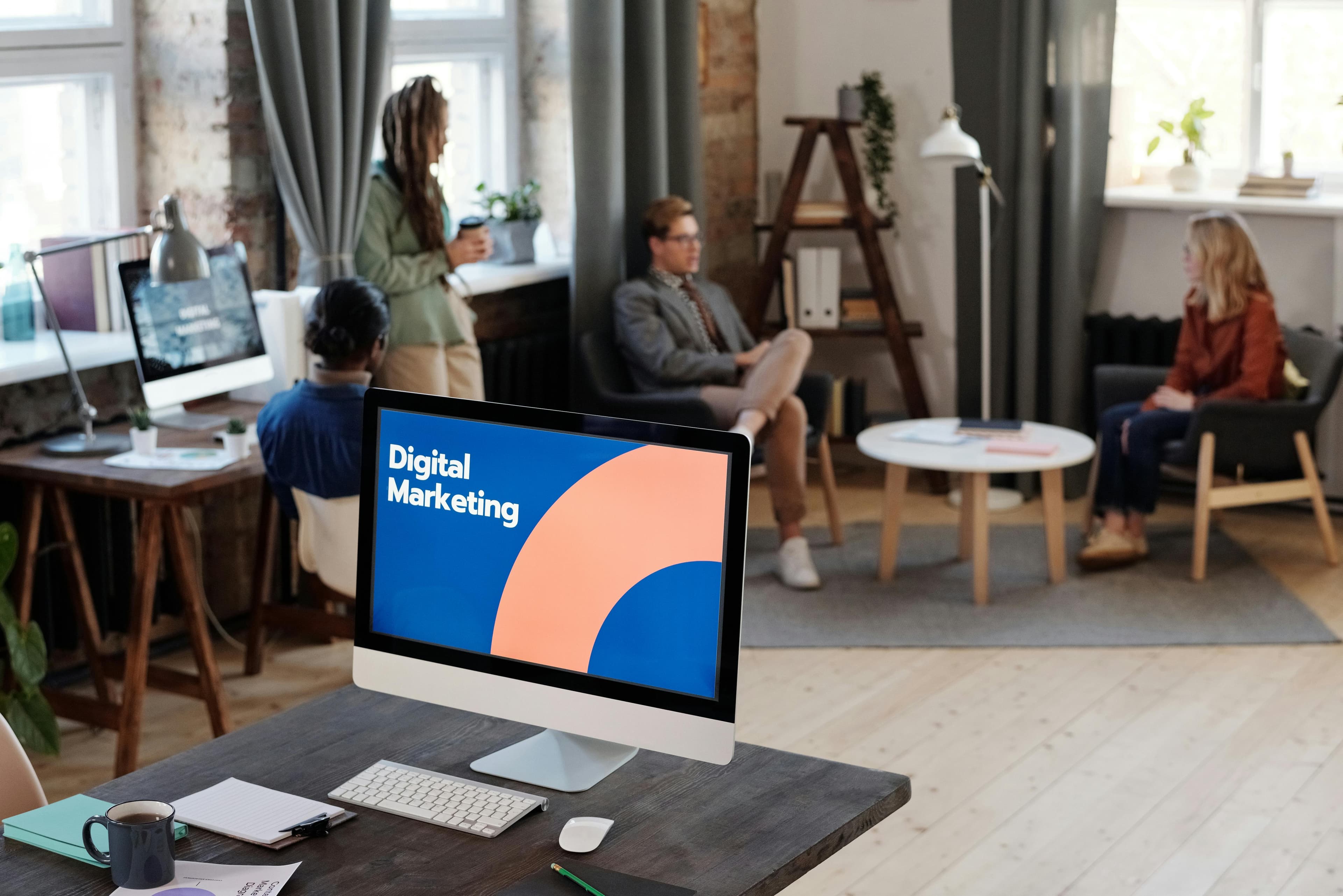 agency employee working