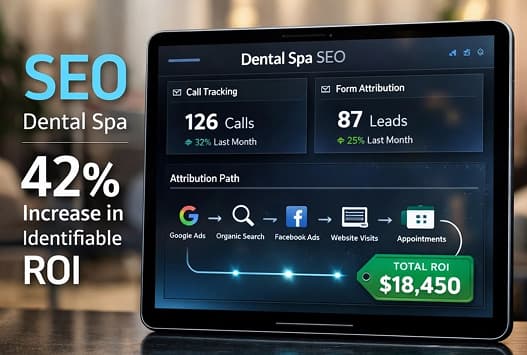 Dental local SEO service dashboard