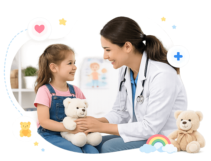 Marketing for pediatricians hero illustration