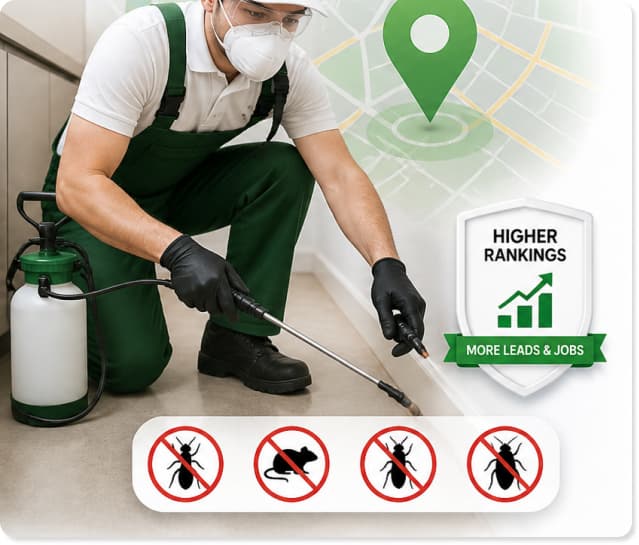 Pest control local SEO rankings and leads