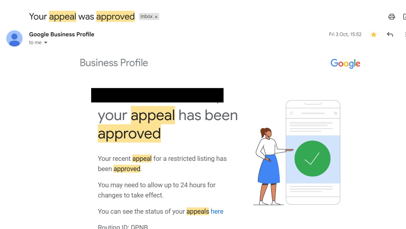 GMB reinstatement case 2