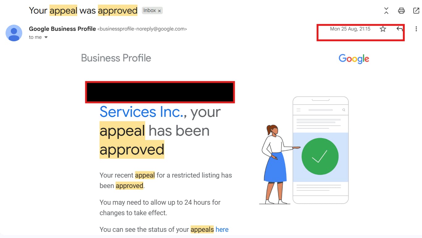 GMB reinstatement case 3