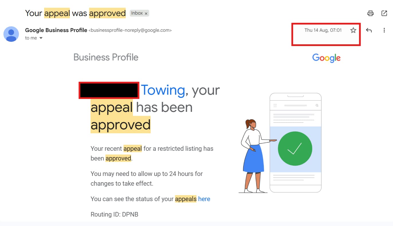 GMB reinstatement case 5